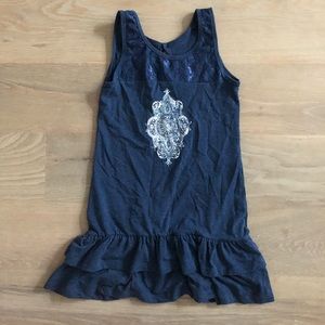 10/$40 Blue Boho Tunic Dress size 6-8 Years guc